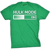 Hulk Mode On T Shirt Funny Comic Book Super Hero Hilarious Workout Shirts (green) L