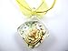BRCbeads Lampwork Glass Crystal Flower Square Shape 5 Assorted Colors (Peridot/Aquamarine/Sapphire/Vintage Rose/Pink) Murano Floral Glass Handcraft Pendant 5pcs per Bag for Necklace Making