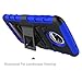 Motorola Moto Z2 Force Case, Zenic Full-Body Heavy Duty Shockproof Protective Hybrid Case Cover with Swivel Belt Clip and Kickstand for Moto Z2 Force (Blue)