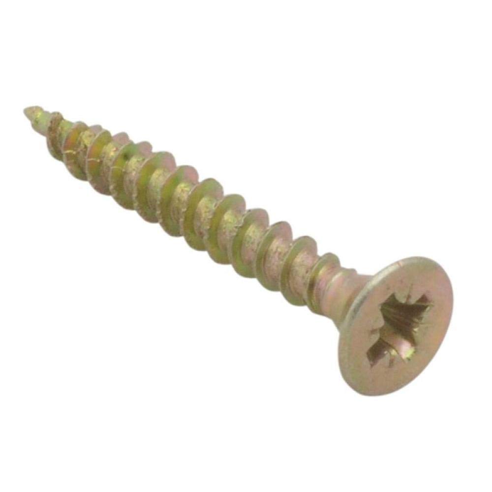 Spectre Advanced Multi-purpose Woodscrews | 4.0 x 30mm | Zinc Yellow Passivated | Bulk Box 1000 — image 1