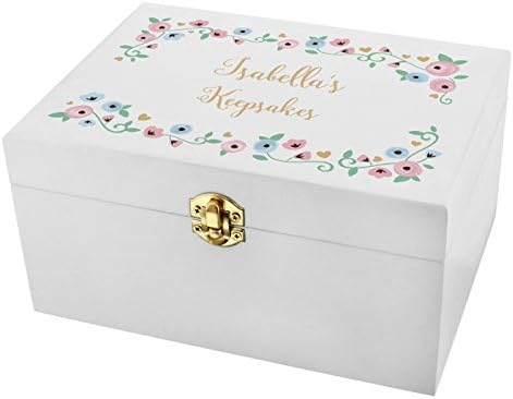 GAF - Caja de Recuerdos (Madera), diseño de Cuento de Hadas, Color Blanco: Amazon.es: Hogar