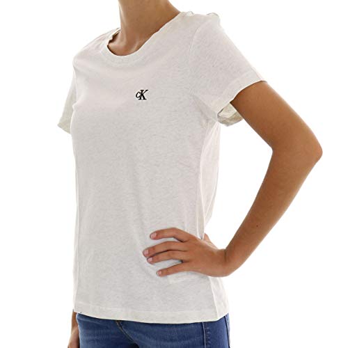 Calvin-Klein-Jeans-Damen-Ck-Embroidery-Slim-Tee-Hemd