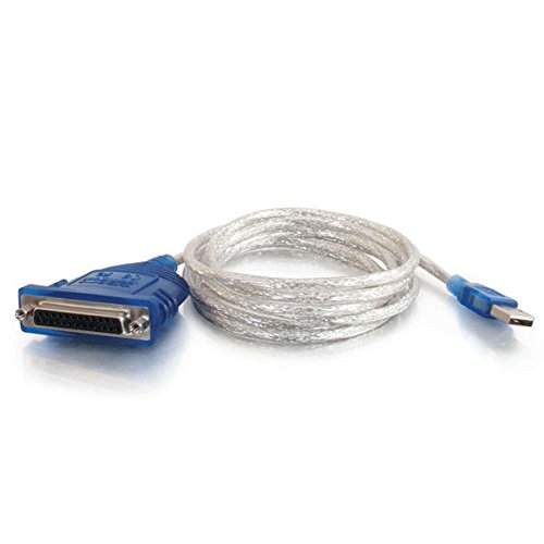 C2G/Cables to Go 16899 USB To DB25 Parallel Printer Adapter Cable, 6 Feet