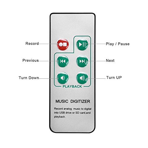 Audio Capture Cassette CD MP3 Recorder Converter with 3.5mm & RCA IN Ports, Remote Controlled Music Digitizer - Thumbnail 6