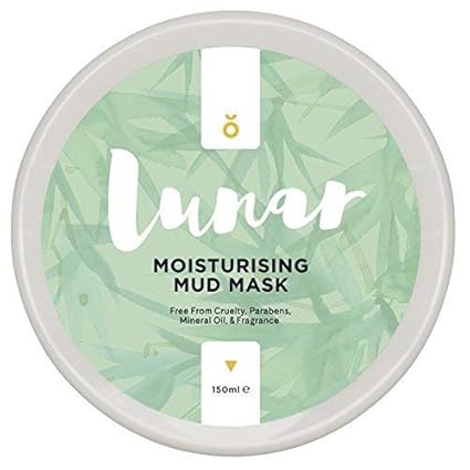 Feuchtigkeitsspendende Tonerde Maske, Gesichtsmaske von Lunar Glow. Mud Face Mask 150ml.