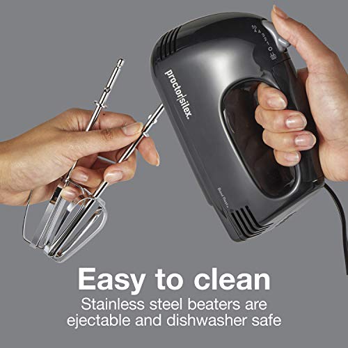 Proctor Silex Easy Mix 5Speed Electric Hand Mixer with Bowl Rest