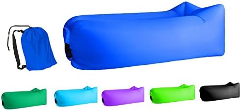 Jsutyer Inflatable Lounger Portable Air Couch, Air Sofa Bag, Indoor or Outdoor Inflatable Chair, Ideal for Child, Inflatable Lounge for Camping Beach Park and Backyard