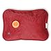KXF Hot Water Bottle Electric Rechargeable Heating Pads Auto Shut Off Leak-Proof Portable Hand Warmer with Fleece Cover for Cramps Pain Relief