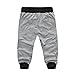Meilaier Mens Sports Athletic Pants Jogger Joggin Shorts Capris Beach Shorts Black