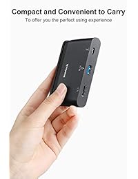 Inateck USB C Hub, adaptador multipuerto tipo C con cable oculto, puerto de entrega de energía de 100 W, 4 K HDMI y puerto USB 3.0   SC01004