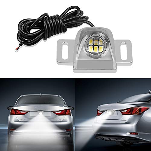 Auxiliary Reverse Light Bulb,LEADTOPS Mini Universal Super Bright Backup Parking LED Light Lamp Waterproof, Backup camera Illumination for Truck Vehicle,Enhances camera performance at night