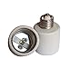 2 Packs Ali Tronics E26 to E39 Adapter (Medium Base E26 to Mogul Base E39), Ceramic Material-high Voltage and High Temperature Resistant,E26 Socket
