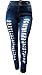 PN WOMENS PLUS SIZE DARK BLUE Denim JEANS Stretch Skinny Ripped Distressed Pants (20)