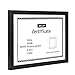 10x14 Wood Picture Frame,BOJIN Document Frame Made For Sized 8.5x11 Diploma with Mat, 10x14 Picture Without Mat- Black Certificates Frame