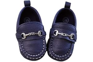 LOGOPLAY Casual Slip On Low Top Loafer Shoes for Baby Boys, Lightweight Comfortable Non Slip Flat Shoes for Indoor Outdoor Walking, Spring Blue