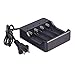 18650 Intelligent Smart Battery Charger 4Bay, Universal Smart Rechargeable Battery Charger 4 Slot Fast Charging Rechargeable for Rechargeable Batteries Li-ion Batteries 18650 18490 18350 17670 17500