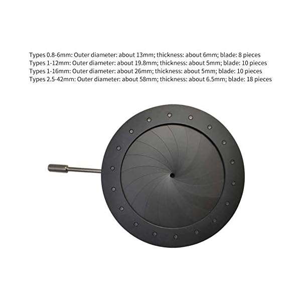 CenYC Blende Membran, Mikroskop, Kondensatorkern, Kamera-Adapter mit Iris-Blendenkondensator, verstellbar, tragbarer… – Bild 4