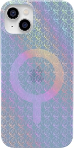 Casely iPhone 15 Case | Rainbow Ripple | Holographic Grateful Dead | Classic Ultra Slim Design