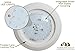 Hamilton Hills Thin Round 12 inch White Disc LED Ceiling Light Fixture | 3000K Bright White Thinnest Dimmable Flush Mount Ceiling Light | Overhead Direct Wire Lights for Kitchen & Bedroom