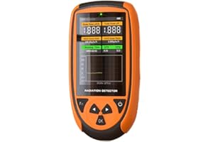AKSTEST HFS-7311 Radiation Detector, High-Sensitivity Radiation Detector for X, Gamma, Alpha, Beta Rays, Real-Time Monitoring, LCD Display, Alarm Alerts, for Labs, Industrial & Personal Safety