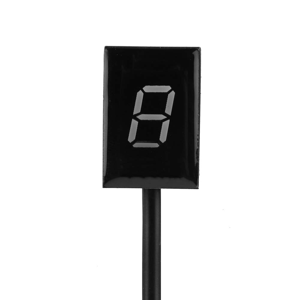 Motorcycle ECU Plug Mount 6 Speed Digital Gear Indicator LED Display Waterproof for CB400F CB500X CB650F Red