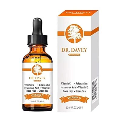 Vitamin C Hyaluronic Acid Vitamin E Rose Hips Green Tea Facial Serum-Dark Cirlce, Fine Line &amp; Sun Damage Corrector-Anti Wrinkle Reducer,1 oz