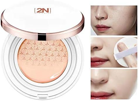 2 Pcs Snow Innocent Makeup BB Cream Breathing Soothing Cushion for Shrinking Pores, Moisturizing, Concealing Spot, Brighten Skin Tone and Lifting Skin Texture (Skin)