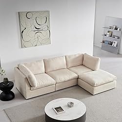 99" 4 Seater Modular Down Feather(60%) Cloud Deep