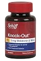 Schiff Knock-Out Sleep Aid Supplement with Melatonin 3 mg, Theanine and Valerian, 50 Count (Pack of 2)