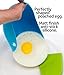 Eggssentials 4 Egg Ring Set | Egg Rings Kit includes 4 Egg Poacher Cups | 1 Egg Yolk Separator| 1 Silicone Spatula| In Gift Box
