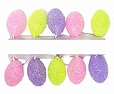 Pastel Sparkle Easter Egg String Lights-Holiday Party Decor-Set of 10