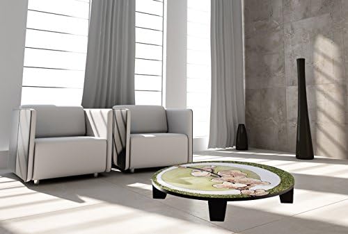 TAF DECOR "Spring Breeze" Art Coffee Table, 44" x 44" x 7.5"