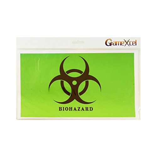 Skins Stickers for Xbox One - Xbox One Console Remote Controller Protective Vinyl Decals Covers - Leather Texture Protector Accessories Fit Xbox 1 Controller - Biological Hazard
