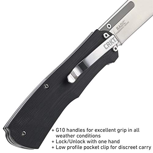 CRKT Radic Folding Pocket Knife Spring Assisted Opening EDC Folder