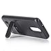 GBSELL Card Holder Case Stand Cover for LG Aristo LV3 V3 MS210 LG M210 LG MS210 LG K8 (Black)