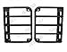 Razer Auto Textured Black Metal Euro Tail Light Taillight Lamp Guards Cover for 07-16 Jeep JK Wrangler Rubicon