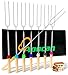 Aoocan marshmallow roasting sticks Telescoping Rotating Smores Skewers Hot Dog - 32 inches - Set of 8 smores sticks for fire pit, Campfire, Camping, Bonfire and Grill