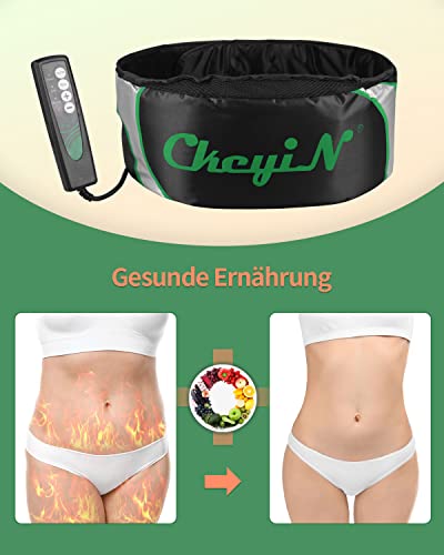 CkeyiN Vibrations Schlankheits Massagegürtel Elektrische Taillenmassage Massage und Vibrationswirkung, für Hüft, Rücken und Bauchbereich sowie am Gesäß, den Beinen oder Armen,Mit Schröpfen Silikon