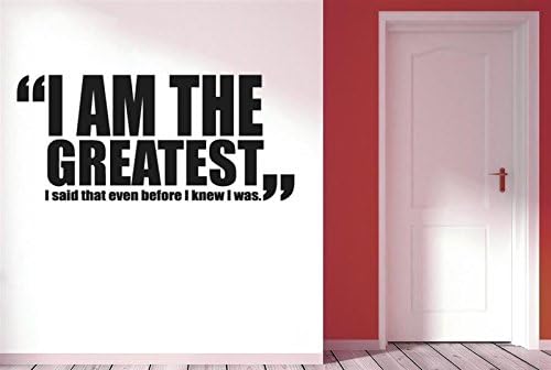 I Am The Greatest Muhammad Ali ART wall quote STICKER TRANSFER vinyl DECAL