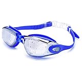 Swimming Goggles, FiveBox Swim Glassess No Leaking Anti Fog Anti-shatter UV Protection Triathlon Swim Goggles with Free Protection Case for Adult Men Women Youth Kids Child-Dark Blue