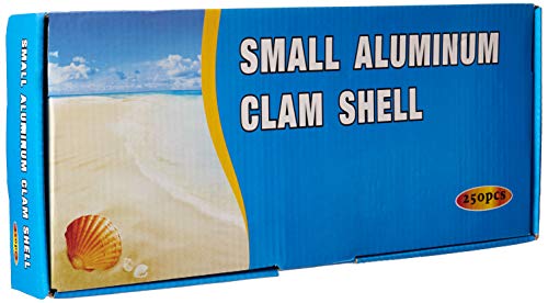 2 Disposable+Aluminum+Appetizers+Oysters+Clam+Shell
