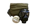 M-15 Gas Mask W/Filter and Drop Leg Pouch Black