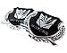 3d Car Metal Transformers Decepticons Emblem Badge Decal Sticker （A Pair)