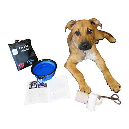 Pet First Aid Kit for Dogs And Cats | 25 Piece First Aid Kit For Your Pets | Perfect for Home, Travel, Camping, And Hiking | Comprehensive Pet Emergency Care Handbook | Certified Pet Friendly