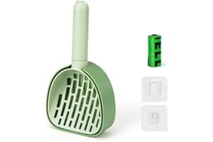CATPRO Cat Litter Scoop with Holder Green Strong and Durable