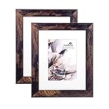 Scholartree Wooden Brown 8x10 Picture Frame 2 Set