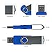 10-Pack 4GB USB 2.0 Blue Flash Drives for Saving and Transferring Small Files