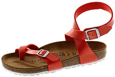 womens red birkenstock