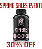 NutraFX Caffeine Pills 200mg Natural Energy and Focus Stimulant Stay Awake Pills 100% Pure Anhydrous Caffeine Powder | Energy Booster Mental Alertness and Thermogenic Fat Burner (200 Capsules)