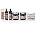 Travel Size Skin Care Set Scented, Little Minis Lots Of Love, Natural Moisturizer Body Powder Face Oil Serum Face Scrub, Organic Herbs Made In the USA